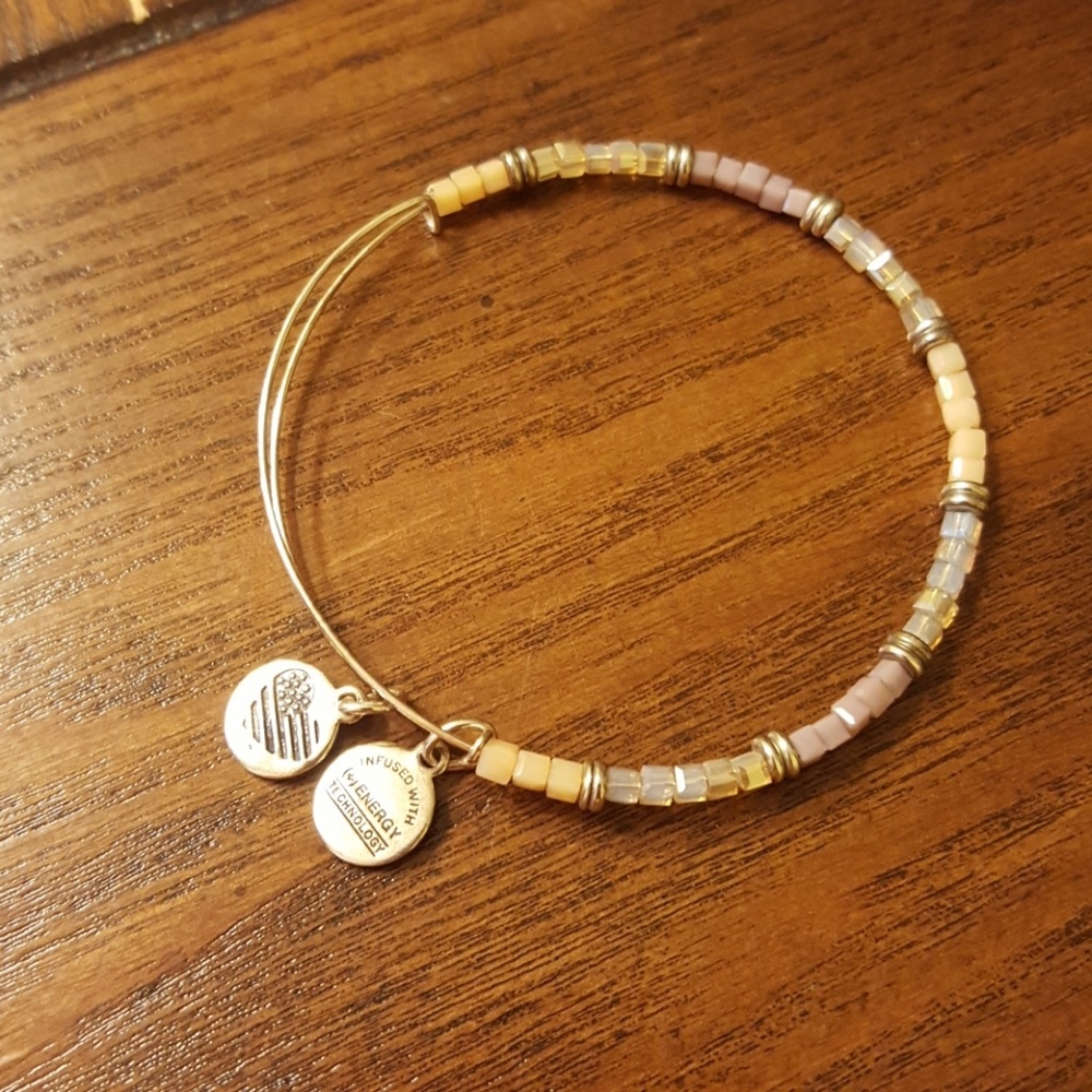 Alex & Ani Beaded Silver Bracelet
